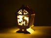 Obrázek z Vánoční dřevěná LED dekorace vyřezávaná na stůl - A1 