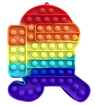 Obrázek z Pop It Rainbow JUMBO - antistresová hračka Among Us 2 