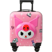 Obrázek z Dětský růžový kufr s motivem kreslené kočičky a magických doplňků 