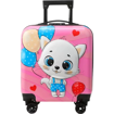 Obrázek z Dětský růžový kufr s roztomilou kočičkou a balónky 